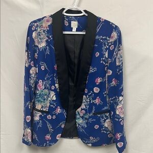 Floral Blue Women's Blazer